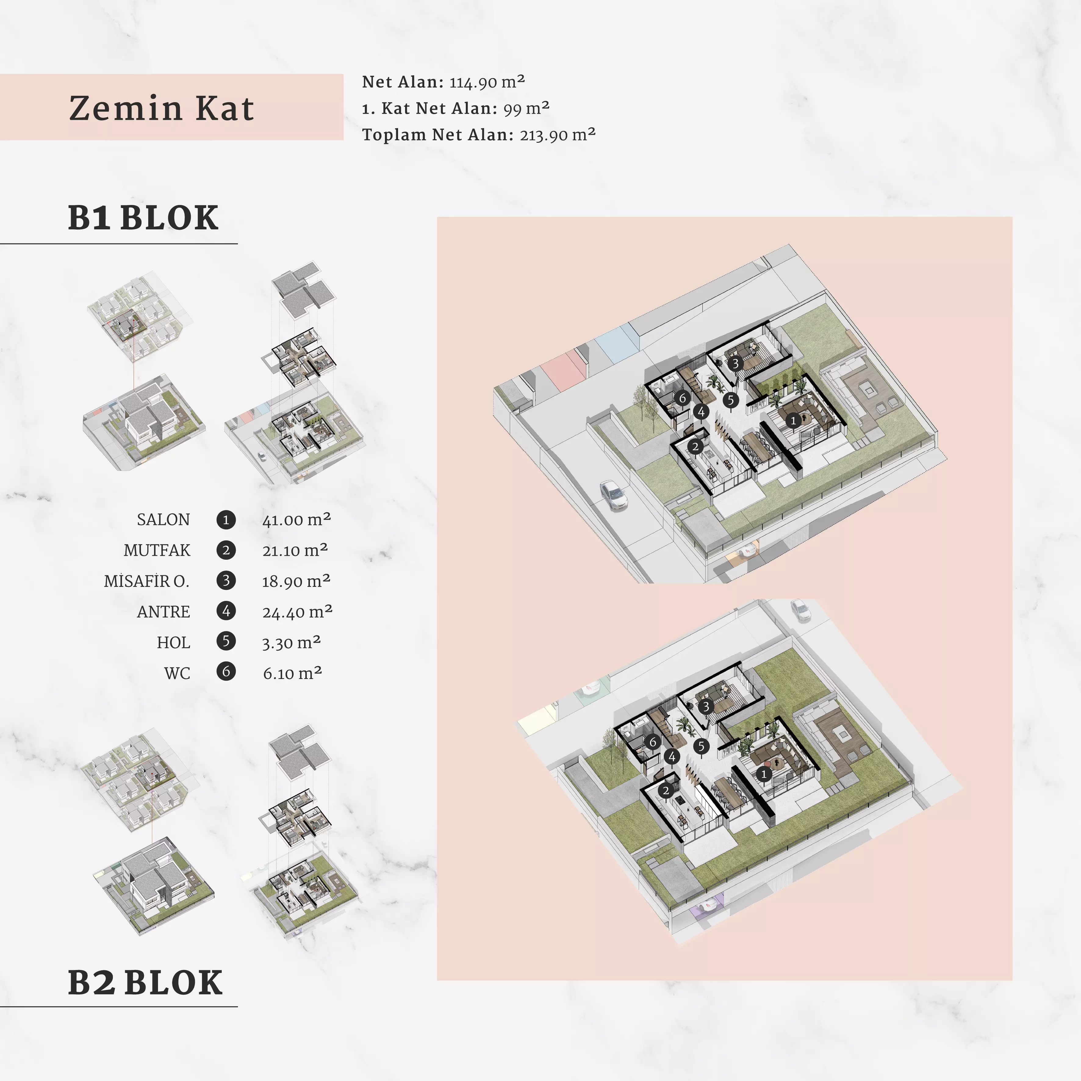 B1-B2 Blok | KORU VİLLA | Yelkent Yapı