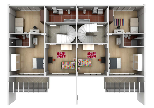 190 m² Villa Üst Kat | Yelkent Zirve Evleri | Yelkent Yapı